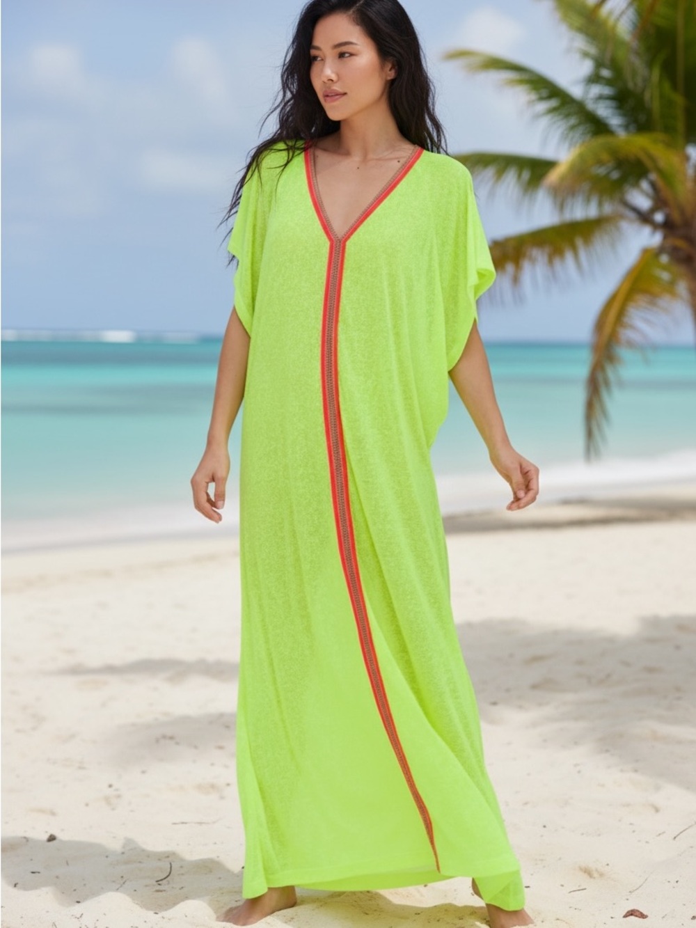 Pitusa Inca Abaya Kaftan Coverup Dress